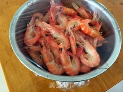 Make Ice-burned prawns step 2
