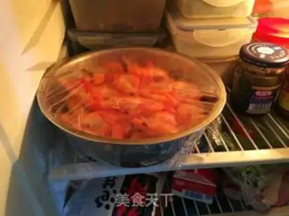 Make Ice-burned prawns step 3