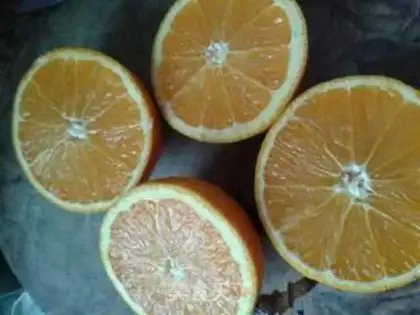 Make Orange pudding step 1