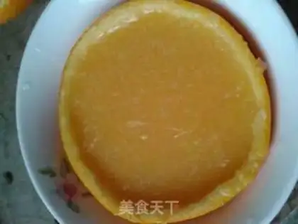 Make Orange pudding step 7