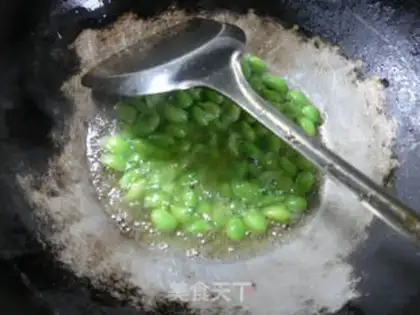 Make Squeeze the veggies white and fried beans step 2