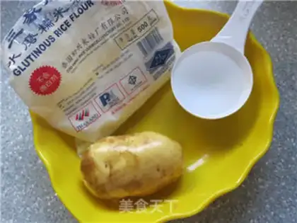 Make Potato rice cake step 0