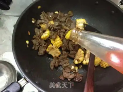 Make Garlic corn beef step 9