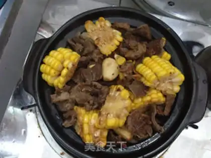 Make Garlic corn beef step 11