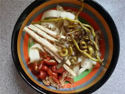 Make The mackerel and salsa stewed ribs step 1