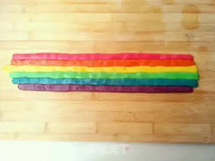 Make A little fresh rainbow cookie step 4