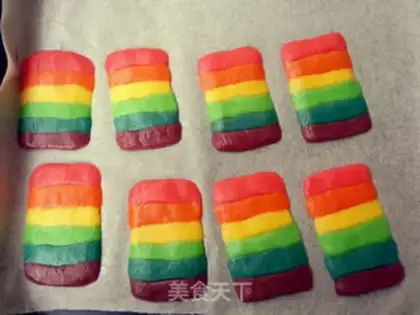 Make A little fresh rainbow cookie step 5
