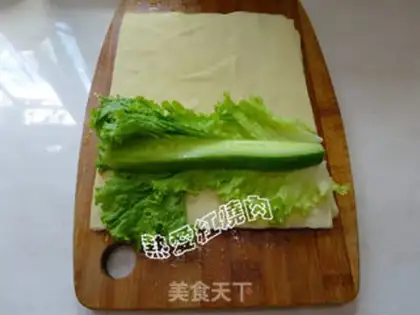 Make Spicy dress, bean roll step 5