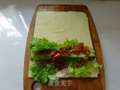 Make Spicy dress, bean roll step 6