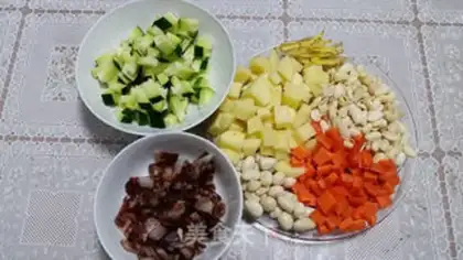 Make Bean mouth and rice step 2