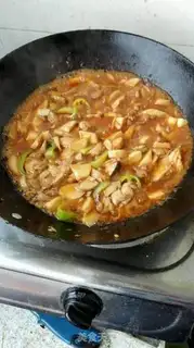 Make Red chicken-cracked abalone mushrooms step 3