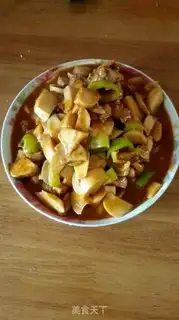 Make Red chicken-cracked abalone mushrooms step 4