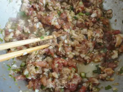 Make Porridge pork dumplings step 7