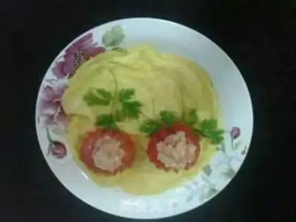 Make Tomato fried eggs step 2