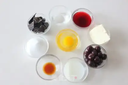 Make Black forest cheesecake step 1