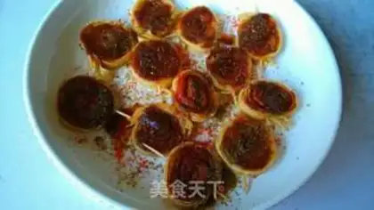 Make Fried bean rolls step 4