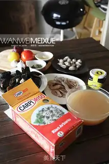 Make Fish ink, seafood step 0