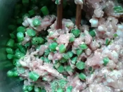 Make Knife and bean dumplings step 4