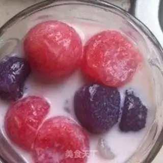 Make Taco milk and fruit ice step 9