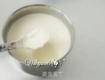 Make Cream Dragon yogurt step 1