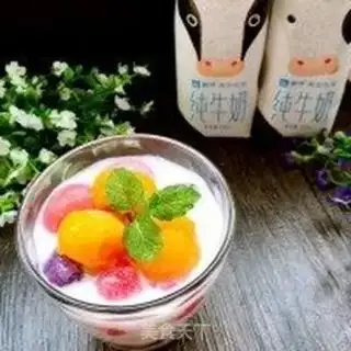 Make Taco milk and fruit ice step 11