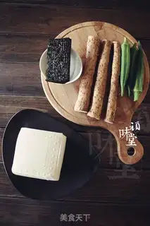 Make Autumn Mountain medicine mixed with cold tofu step 0