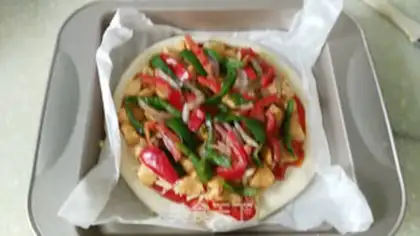 Make Chicken pizza in Orleans step 10