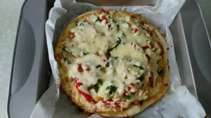 Make Chicken pizza in Orleans step 12