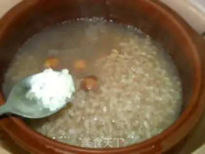 Make Lotus rice congee step 9