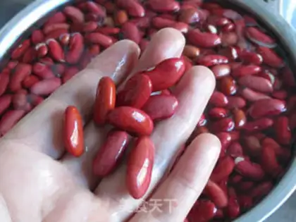 Make Red bean dates step 1