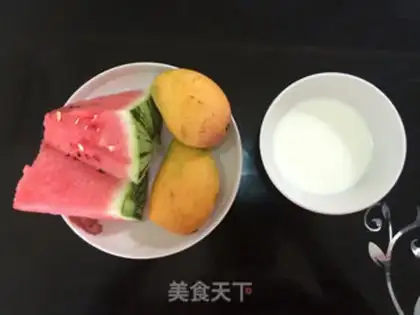 Make Mango watermelon double juice step 0