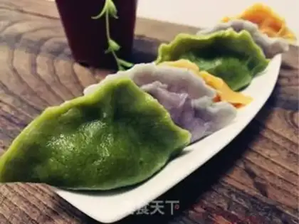 Make Colour dumplings step 5