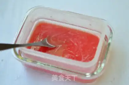 Make Milk watermelon pudding step 7