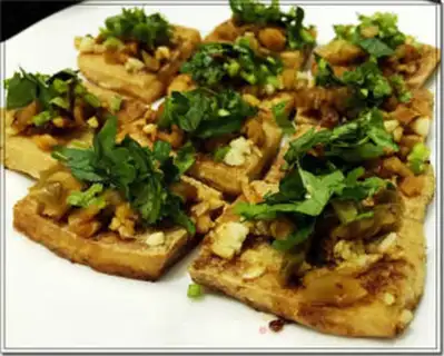 Make Double-faced tofu step 5