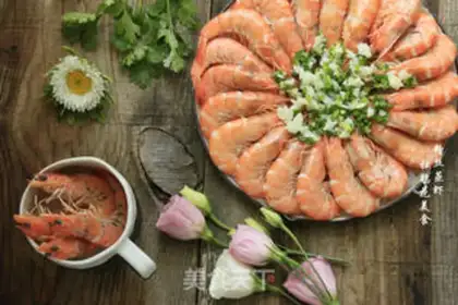 Make Garlic fan steamed shrimp step 7