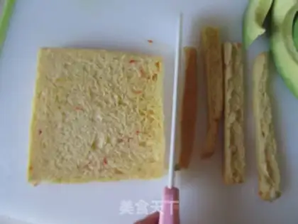 Make Ham butter and fruit toast step 2
