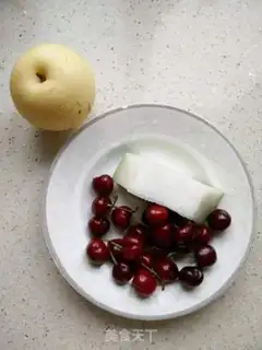 Make Cherry tofu pear juice step 0