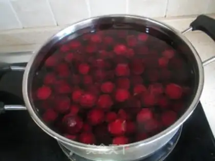 Make Ice cream and plum juice step 1