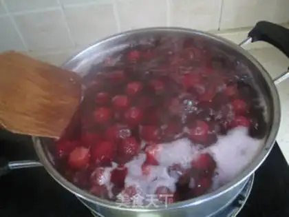 Make Ice cream and plum juice step 2