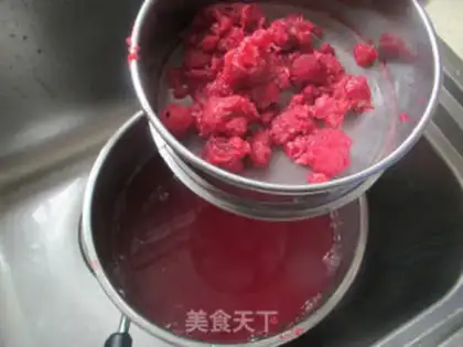 Make Ice cream and plum juice step 3