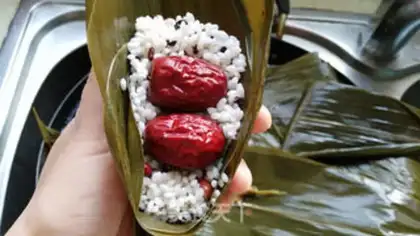 Make Red dates, red bean rice step 5
