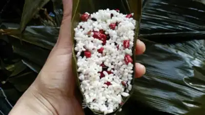 Make Red dates, red bean rice step 6