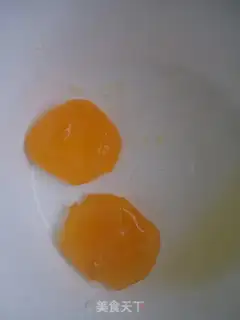 Make Salted egg and yellow bacon step 2