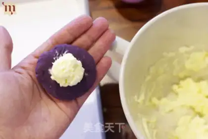 Make Purple potato sesame milk ball step 3
