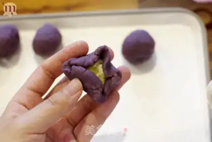 Make Purple potato sesame milk ball step 4