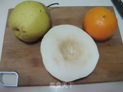 Make Champagne orange pear juice step 0