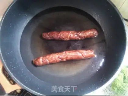 Make Orchids for sausages step 1