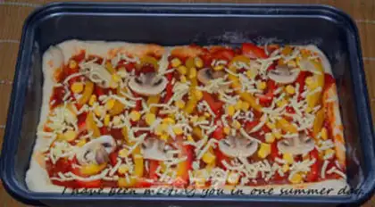 Make RED INTESTINAL PIZZA step 3
