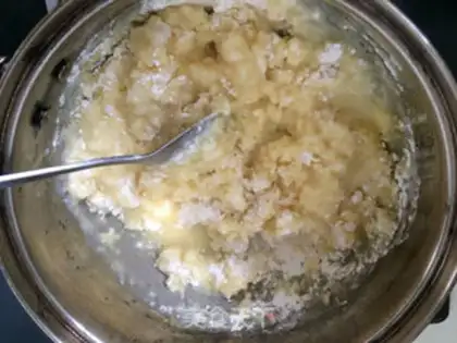 Make Finger cookie puff step 1