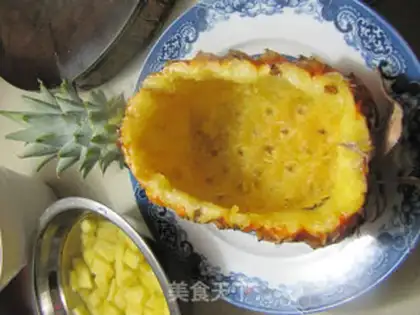 Make Pineapple rice step 3